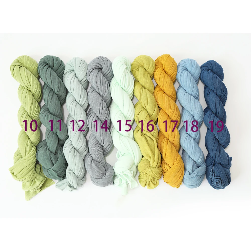 Newborn Photography Props Long Stretch Wrap Baby Natural Colours Swaddling Posing Jersey Knit Swaddle for Photo Props Layering