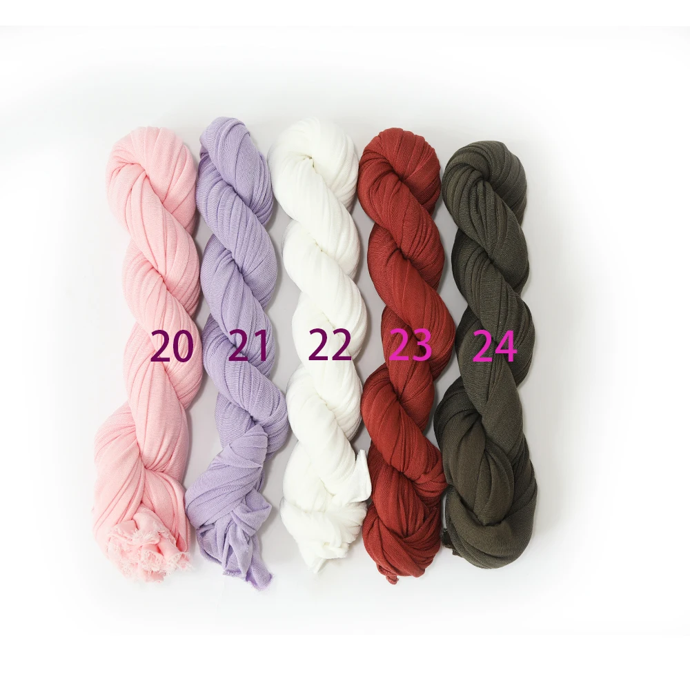 Newborn Photography Props Long Stretch Wrap Baby Natural Colours Swaddling Posing Jersey Knit Swaddle for Photo Props Layering