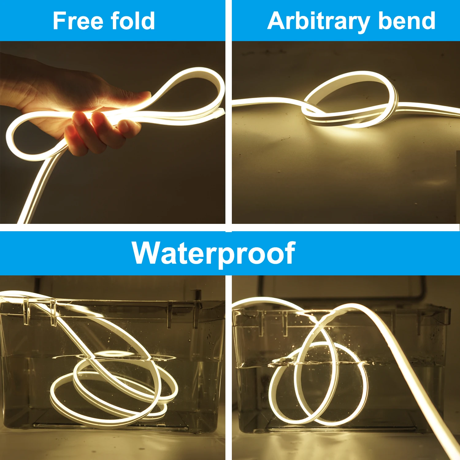 5V 12V Led Neon Light Strip 5mm-6mm Narrow SMD 2835 120LEDs/M IP67 Waterproof Soft Light Bar Shape Decoration