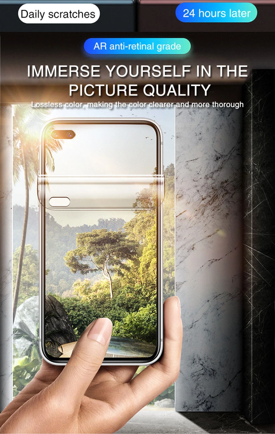 Screen Protector Hydrogel Film For Huawei P30 P40 P50 P60 Pro P20 Lite Protective Film P Smart2019 Z Mate 40 30 20 Por Not Glass