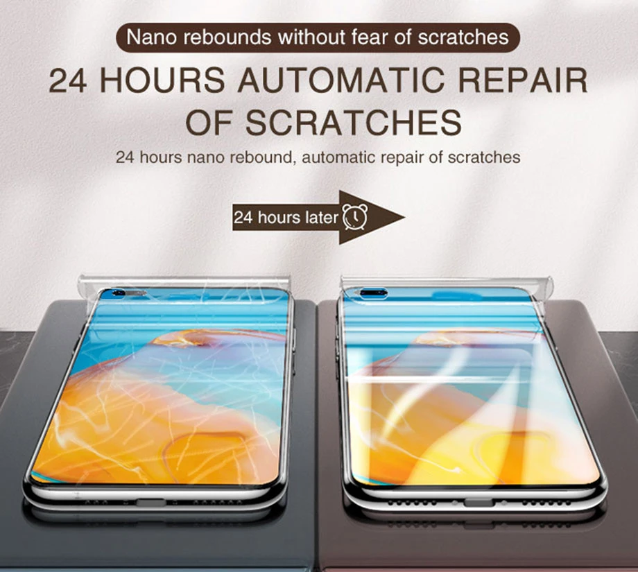 Screen Protector Hydrogel Film For Huawei P30 P40 P50 P60 Pro P20 Lite Protective Film P Smart2019 Z Mate 40 30 20 Por Not Glass