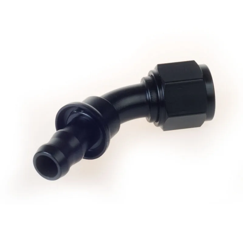Uuiversal Aluminum AN6 AN8 AN10 Oil Fuel Fitting Oil Fuel Push On Hose 0 90 45 180 Degree Rubber Tube Hose End