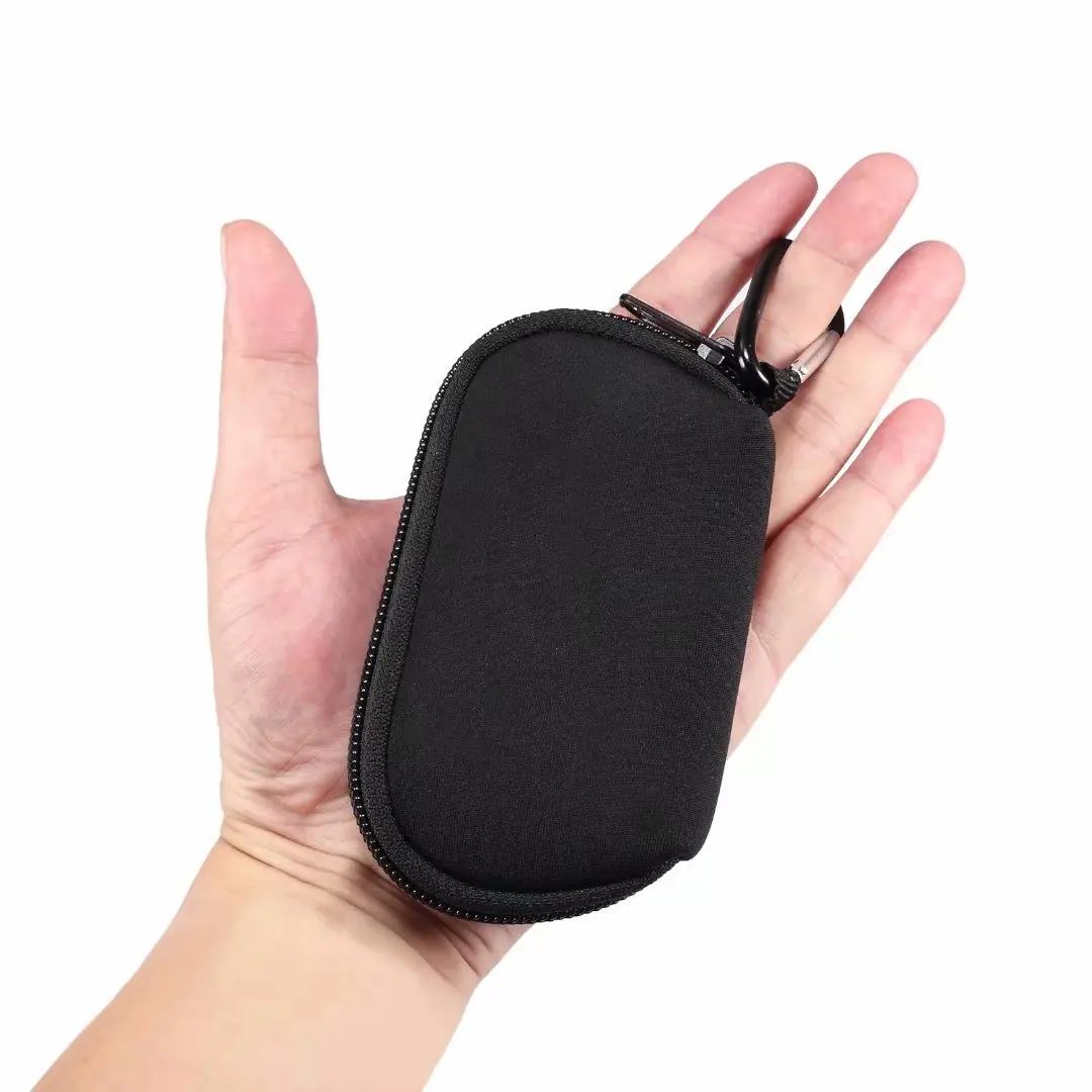 Neoprene Shockproof Mini Storage Bag Belt Clip Bluetooth Earphone Case For Airpods Pro 2 3 4 i12 TWS Cover Charger Car Key Pouch