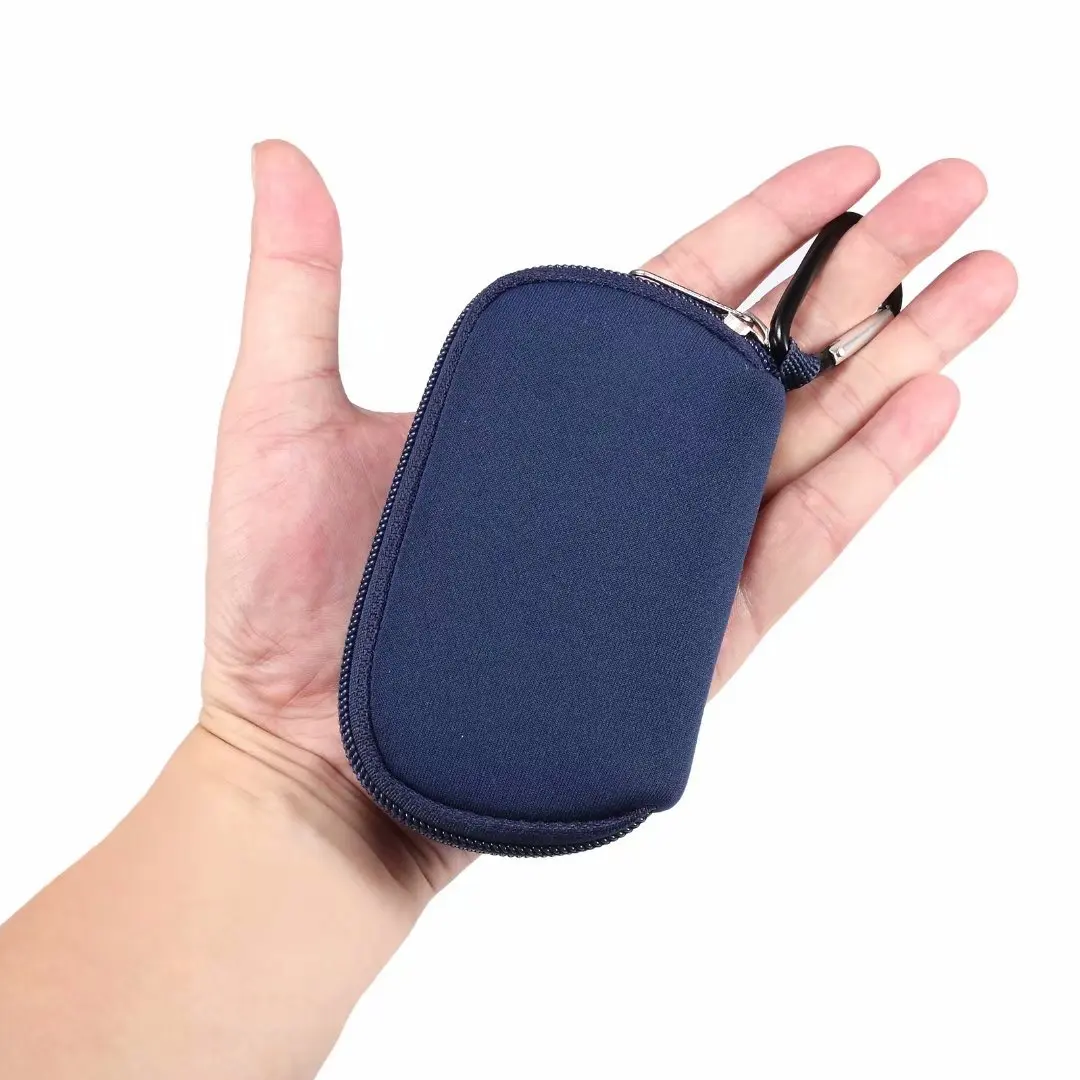 Neoprene Shockproof Mini Storage Bag Belt Clip Bluetooth Earphone Case For Airpods Pro 2 3 4 i12 TWS Cover Charger Car Key Pouch