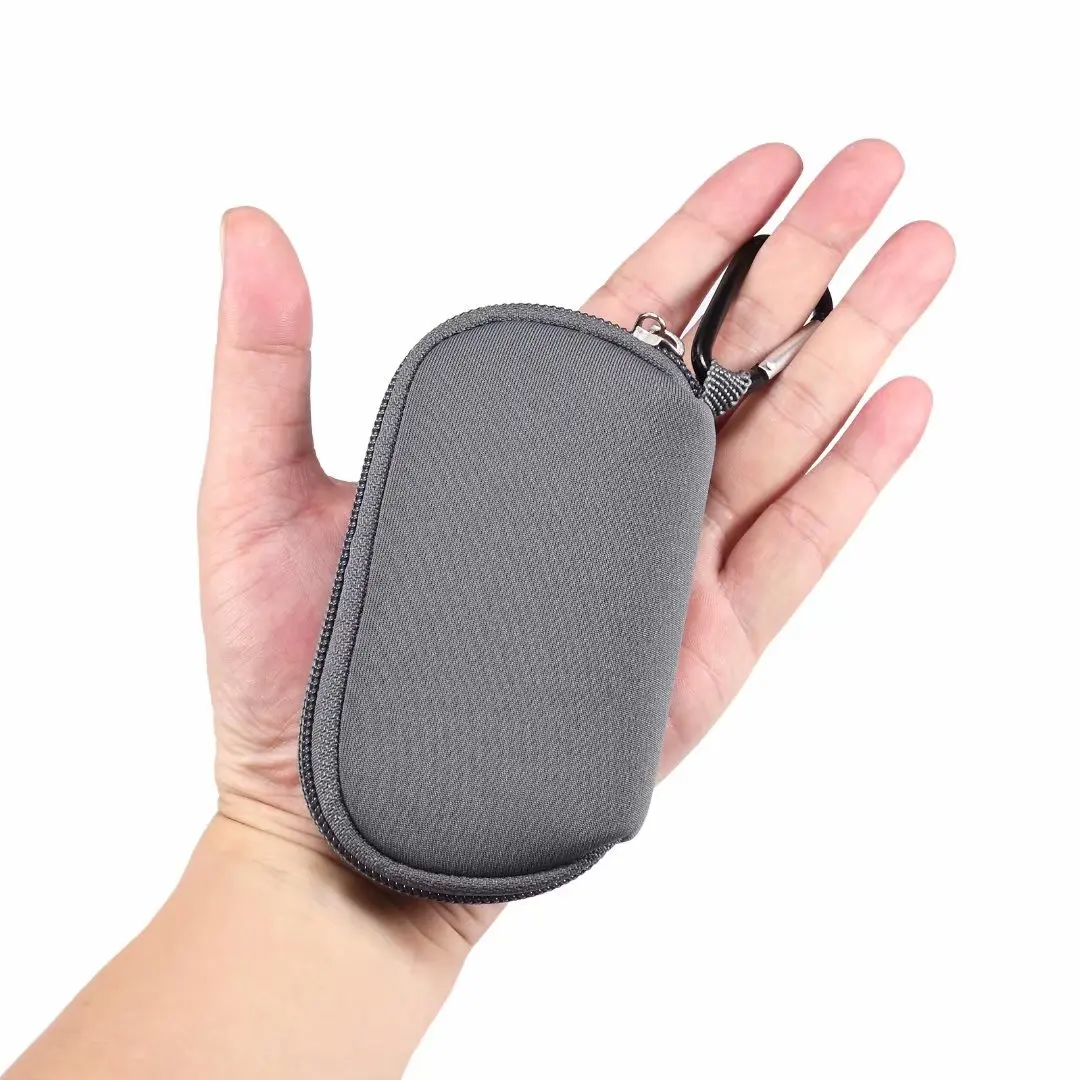 Neoprene Shockproof Mini Storage Bag Belt Clip Bluetooth Earphone Case For Airpods Pro 2 3 4 i12 TWS Cover Charger Car Key Pouch