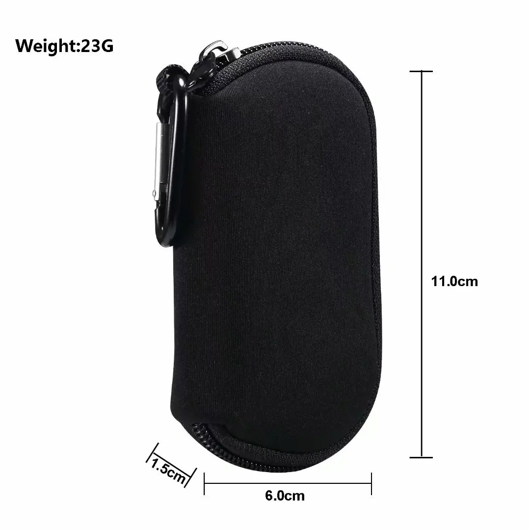 Neoprene Shockproof Mini Storage Bag Belt Clip Bluetooth Earphone Case For Airpods Pro 2 3 4 i12 TWS Cover Charger Car Key Pouch