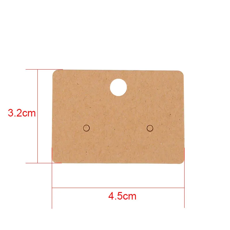 50pcs/lot Earring Cards Holder Paper Hairpin Necklace Display Cards Cardboard Hang Tag For Diy Jewelry Packaging Making Findings