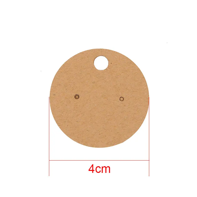50pcs/lot Earring Cards Holder Paper Hairpin Necklace Display Cards Cardboard Hang Tag For Diy Jewelry Packaging Making Findings