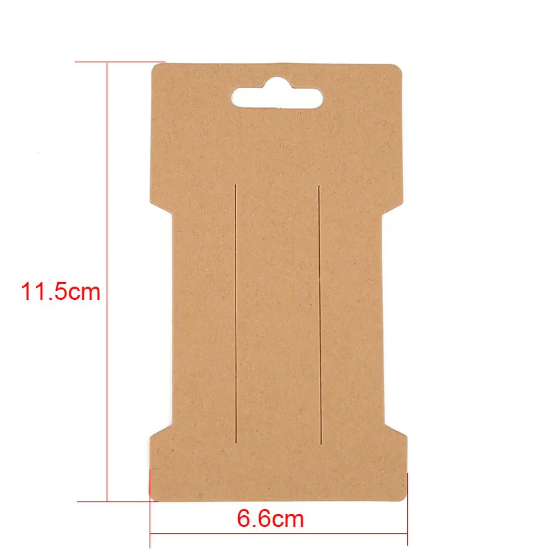 50pcs/lot Earring Cards Holder Paper Hairpin Necklace Display Cards Cardboard Hang Tag For Diy Jewelry Packaging Making Findings