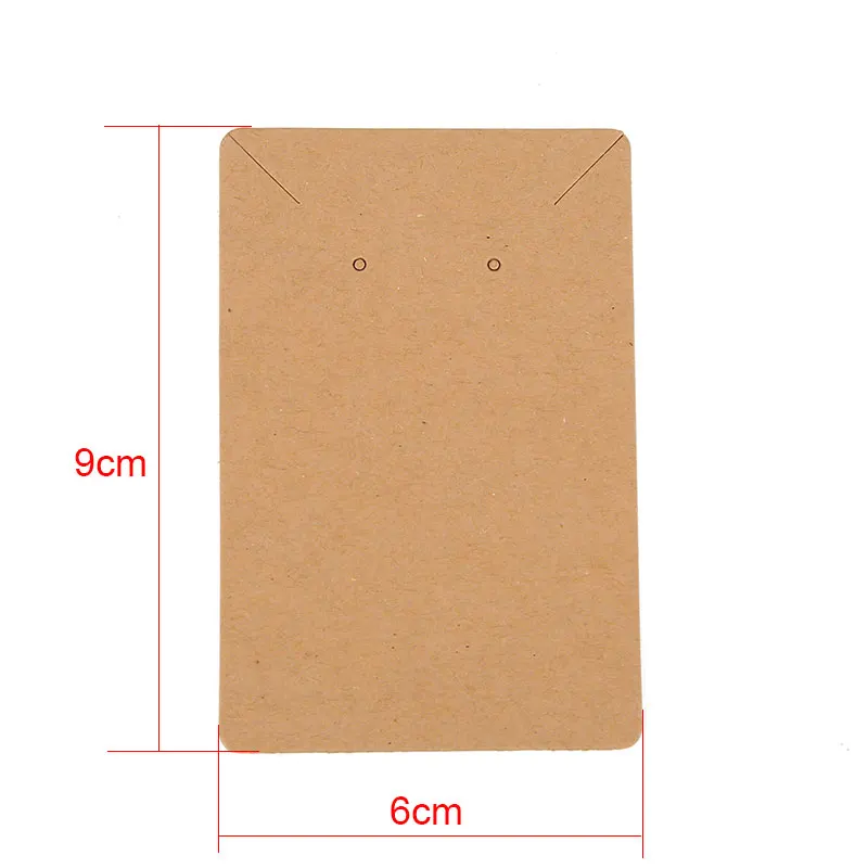 50pcs/lot Earring Cards Holder Paper Hairpin Necklace Display Cards Cardboard Hang Tag For Diy Jewelry Packaging Making Findings