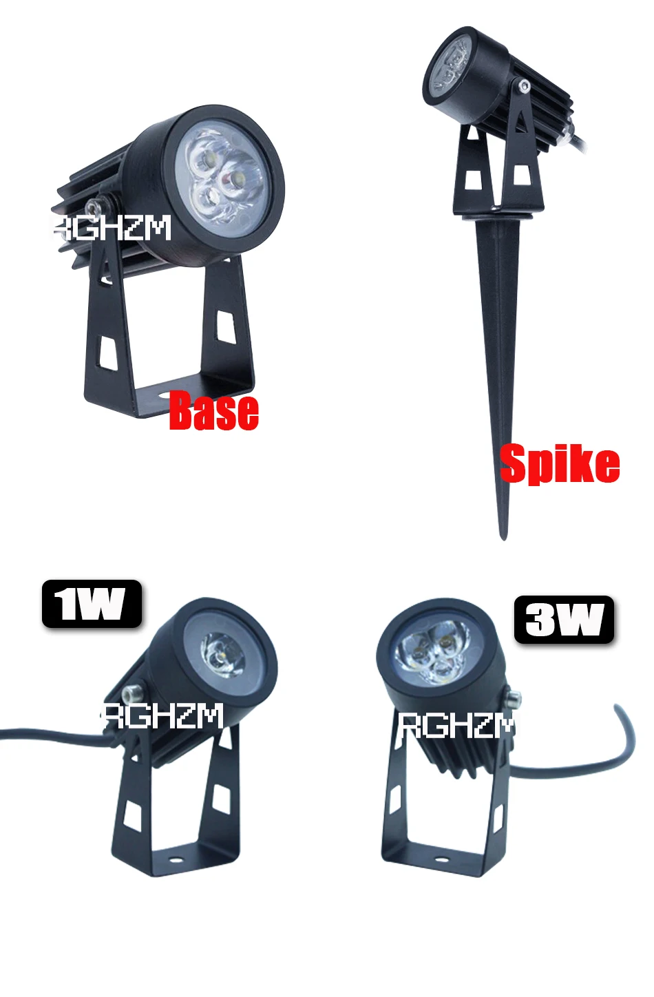 4/10pcs 1W 3W LED Garden Lanterns Waterproof Spike Lawn Lamp Outdoor Lighting Led Light Garden Path Spotlights AC110 220V DC12V