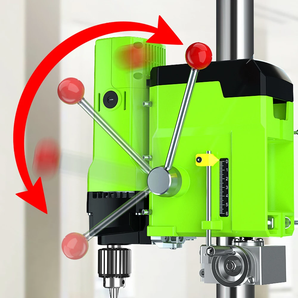 Allsome 6-Speed Drill Press Machine BG-5157 1200W Benchtop Drill Press for Home Workshop, Wood & Metal Drilling