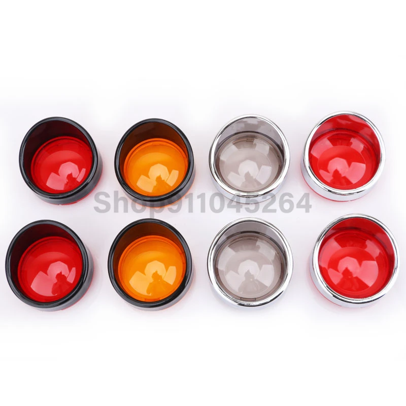 Motorcycle ABS Turn Signal Light Blinker Bezels Indicator Lens Trim Lens Cover For Harley Touring Sportster Softail Dyna V-Rod