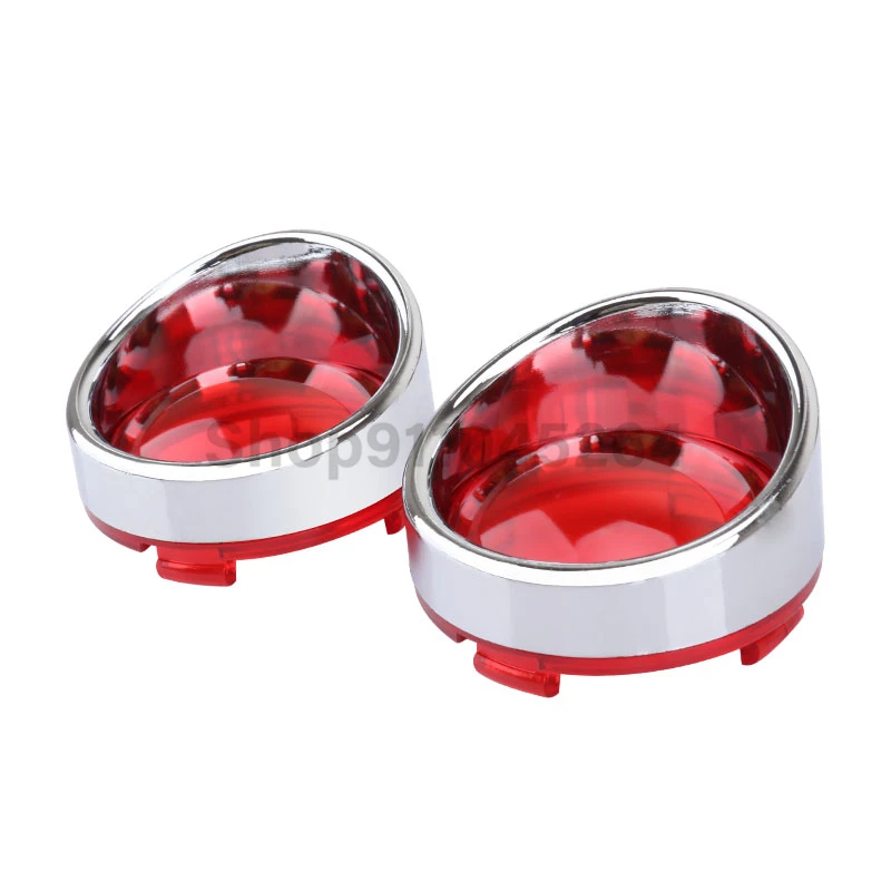 Motorcycle ABS Turn Signal Light Blinker Bezels Indicator Lens Trim Lens Cover For Harley Touring Sportster Softail Dyna V-Rod