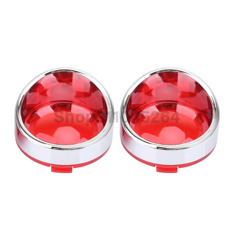 Motorcycle ABS Turn Signal Light Blinker Bezels Indicator Lens Trim Lens Cover For Harley Touring Sportster Softail Dyna V-Rod