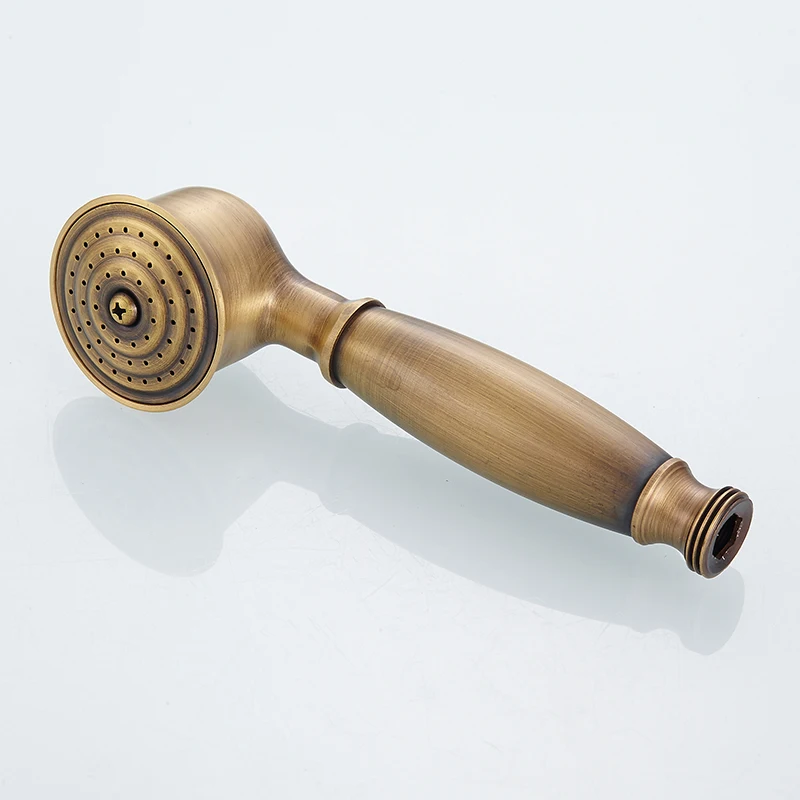 Antique Brass Shower Head Bathroom Hand Shower Head 1.5m Shower Hose