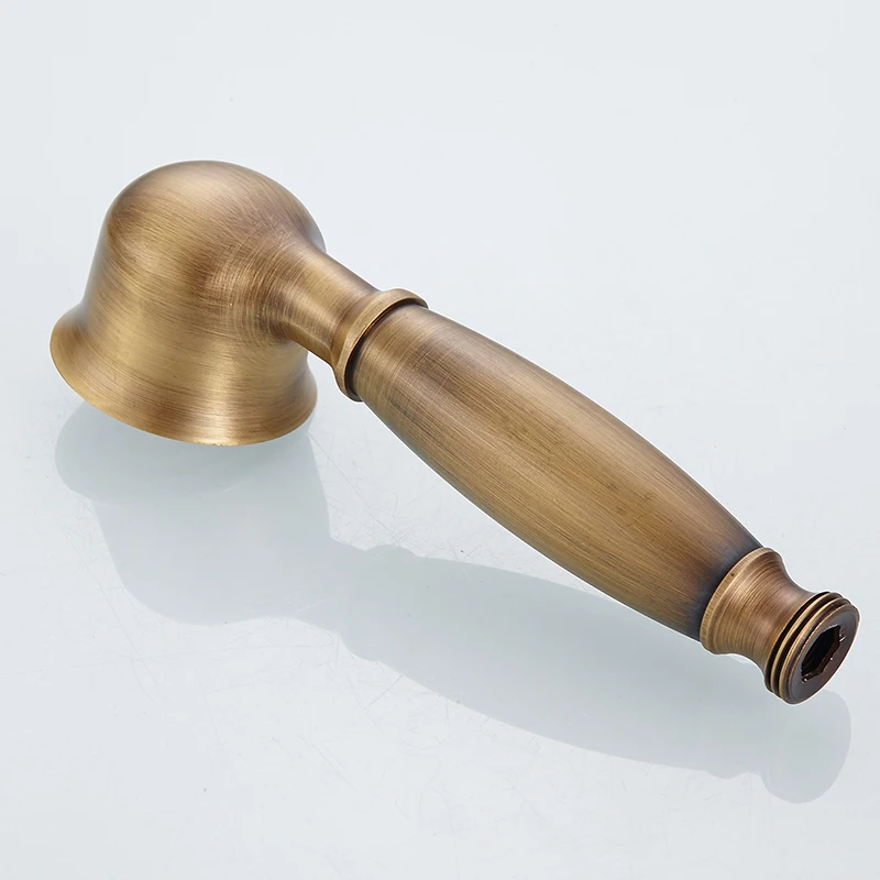 Antique Brass Shower Head Bathroom Hand Shower Head 1.5m Shower Hose