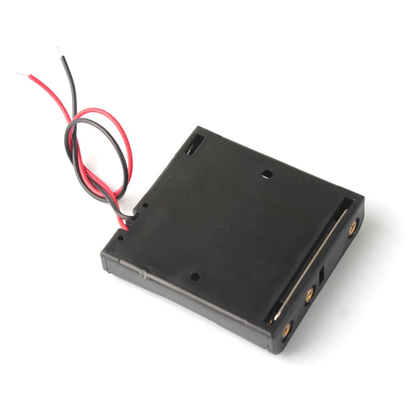 New AAA Power Bank Cases 1X 2X 3X 4X AAA Battery Holder Storage Box Case 1 2 3 4 Slot AAA Batteries Container With Wire Lead