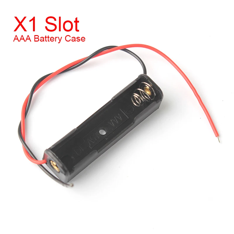 New AAA Power Bank Cases 1X 2X 3X 4X AAA Battery Holder Storage Box Case 1 2 3 4 Slot AAA Batteries Container With Wire Lead