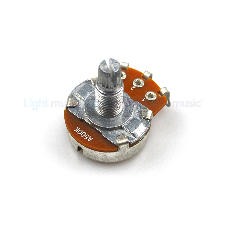 2pcs A500K/B500K Electric Guitar15mm 18mm Split Shaft Linear Taper Potentiometer Volume Tone Big Guitar Pot