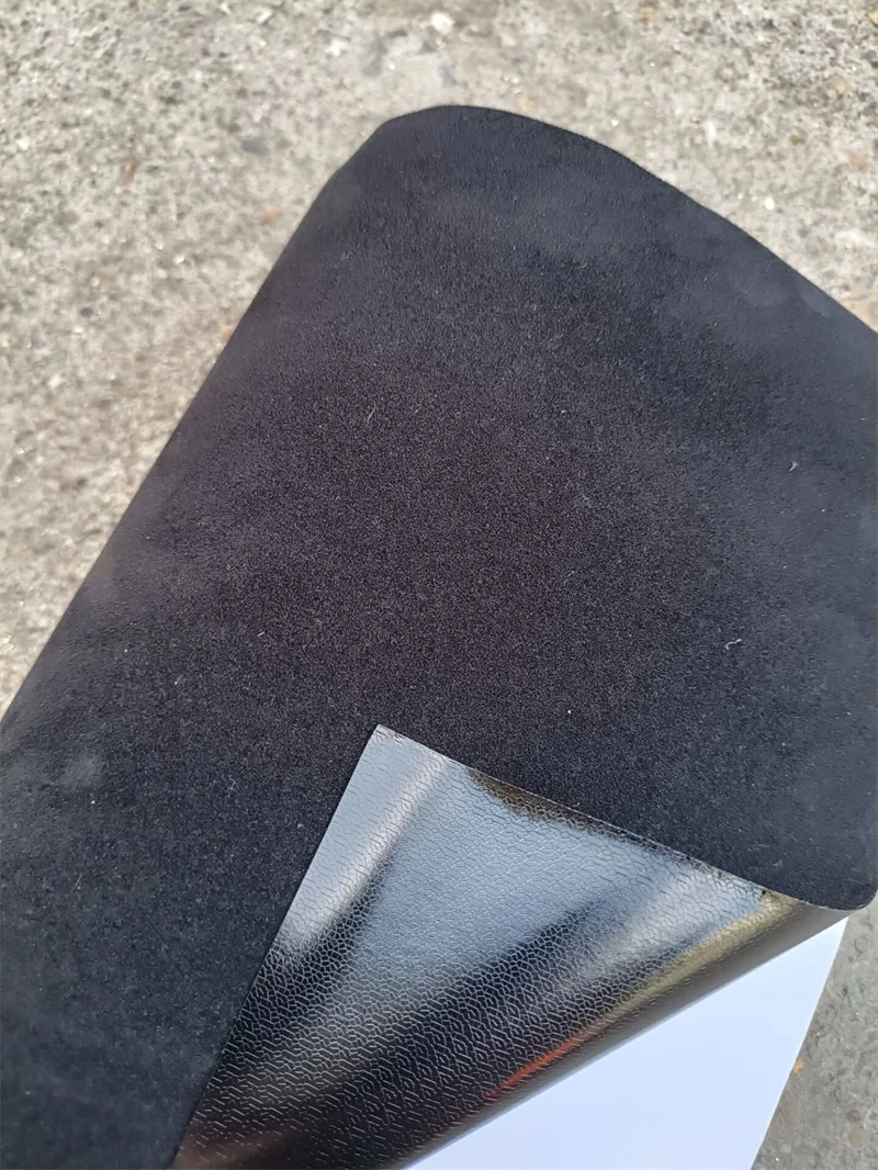 50*200cm Premium Quality Velvet Suede Fabric Vinyl Car Wrap Sticker Black Red Self Adhesive Velvet Cloth Film For Car Styling