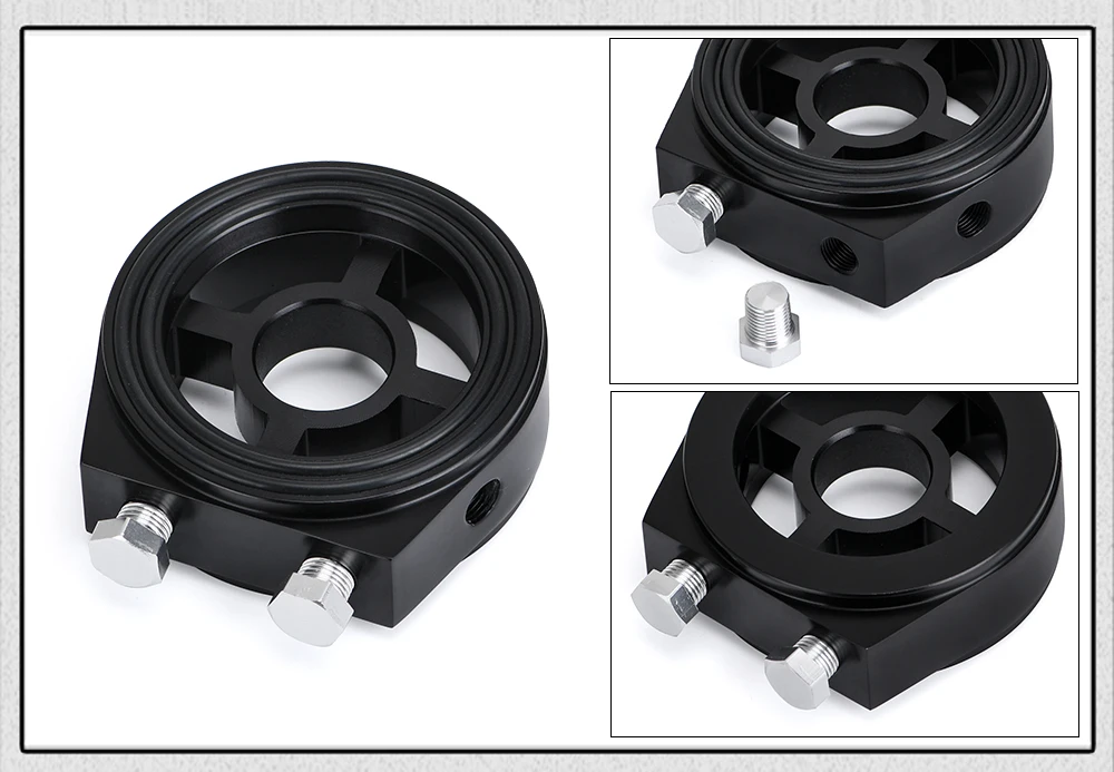 PQY - Oil Filter Cooler Sandwich Plate Adapter M20*1.5 and 3/4-16 Universal Oil Adapter Car Meter PQY6722