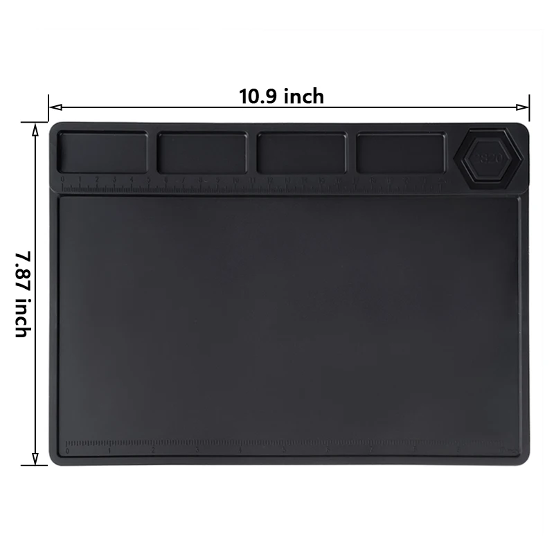 Soldering Repair Work Kit Mat Insulation Silicone Welding Pad Heat-resistant Magnetic Soldering Station for BGA Soldering Iron