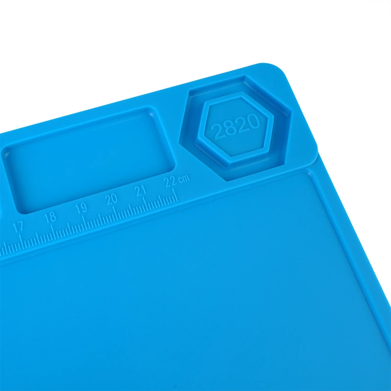 Soldering Repair Work Kit Mat Insulation Silicone Welding Pad Heat-resistant Magnetic Soldering Station for BGA Soldering Iron