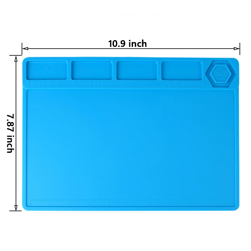 Soldering Repair Work Kit Mat Insulation Silicone Welding Pad Heat-resistant Magnetic Soldering Station for BGA Soldering Iron