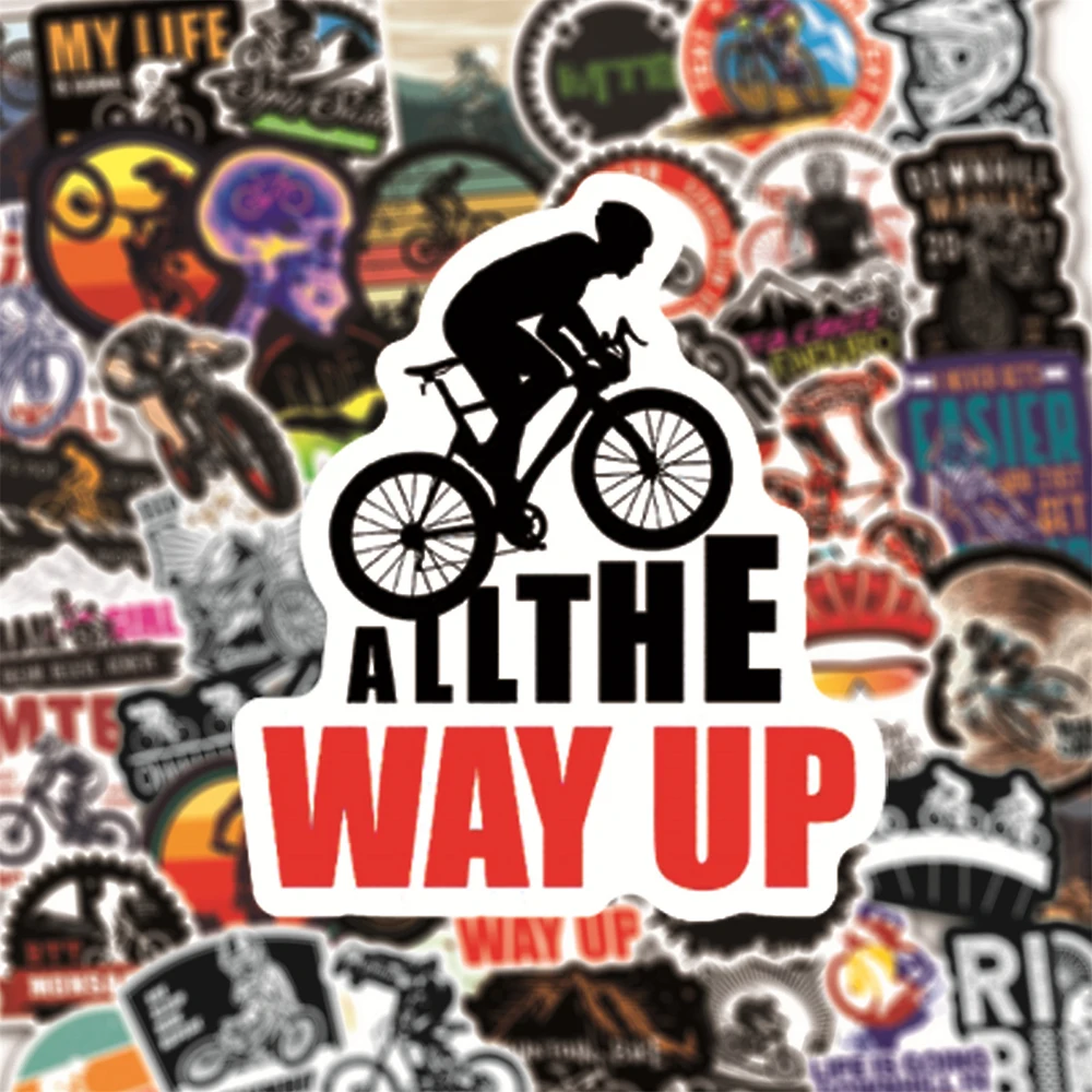 10/30/50/100PCS Mountain Bike MTB Graffiti Stickers Laptop Guitar Luggage Skateboard Car Waterproof Cool Sticker Decal Kids Toys