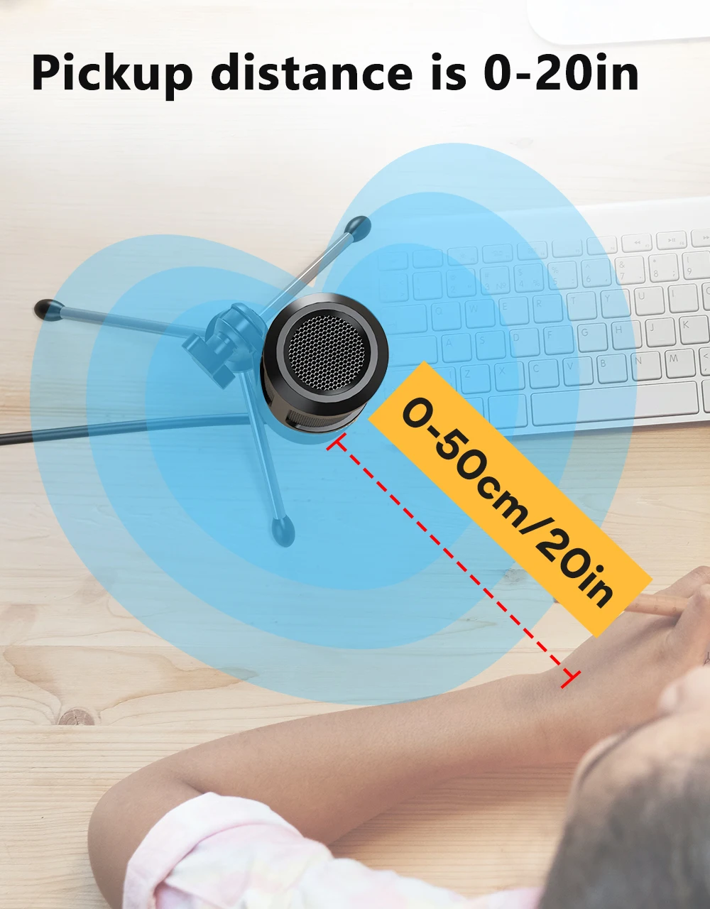 MAONO PM360TR Condenser Microphone Podcast Microphone 3.5mm Mic for Computer, Laptop, Phone, Sound Card, YouTube, Gaming, Record