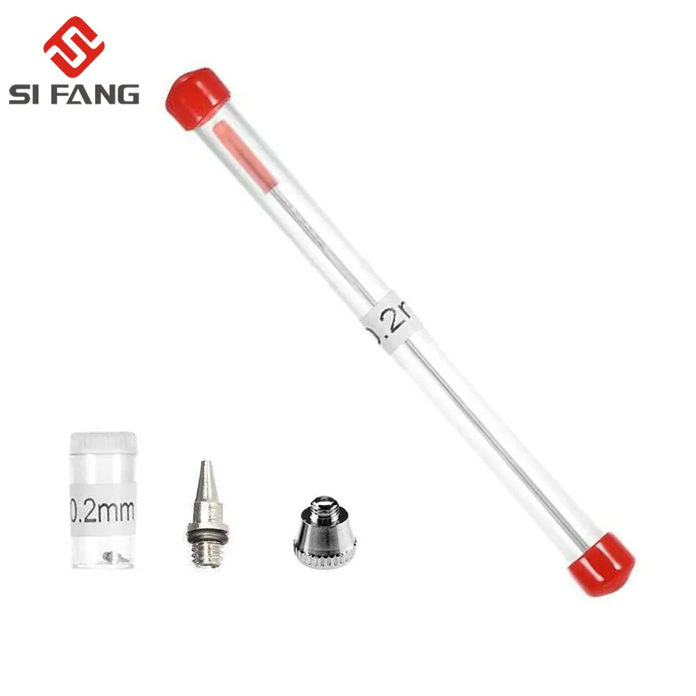 1/3pcs set 0.2/0.3/0.5mm Airbrush Nozzle Needle Airbrushes Spray Gun Spraying Paint Sprayer Replacement parts Tool Accessories