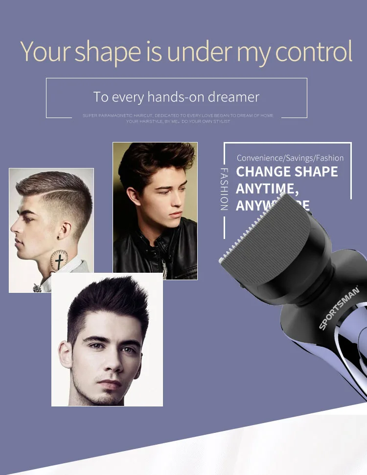 MOTAWISH Electric Shaver Wet-Dry Dual Use Water Proof Electric Razor Nose Ear Hair Trimmer Rechargeable Shaving Machine for Men