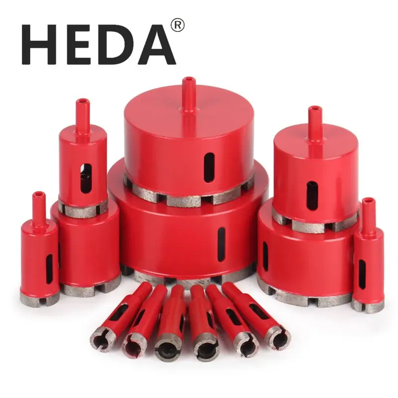 HEDA 1PC 6-120mm Marble Opener Diamond Core Bit Hole Saw Drill Bit Hole Opener for Marble Granite Brick Ceramic Concrete Drillin