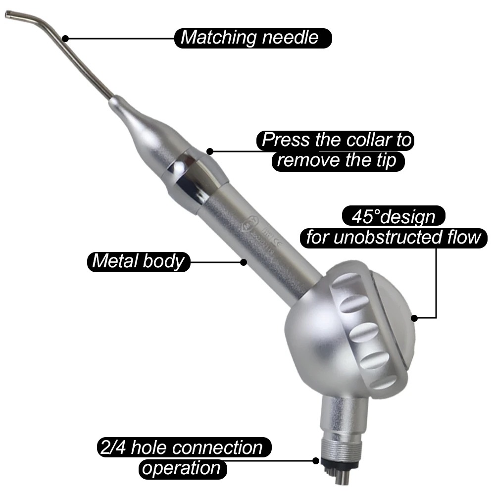 Dental Air Water Polisher Jet Air Flow Oral Hygiene Tooth Cleaning Prophy Polishing Tool Teeth Whitening Cleaning Gun Pen