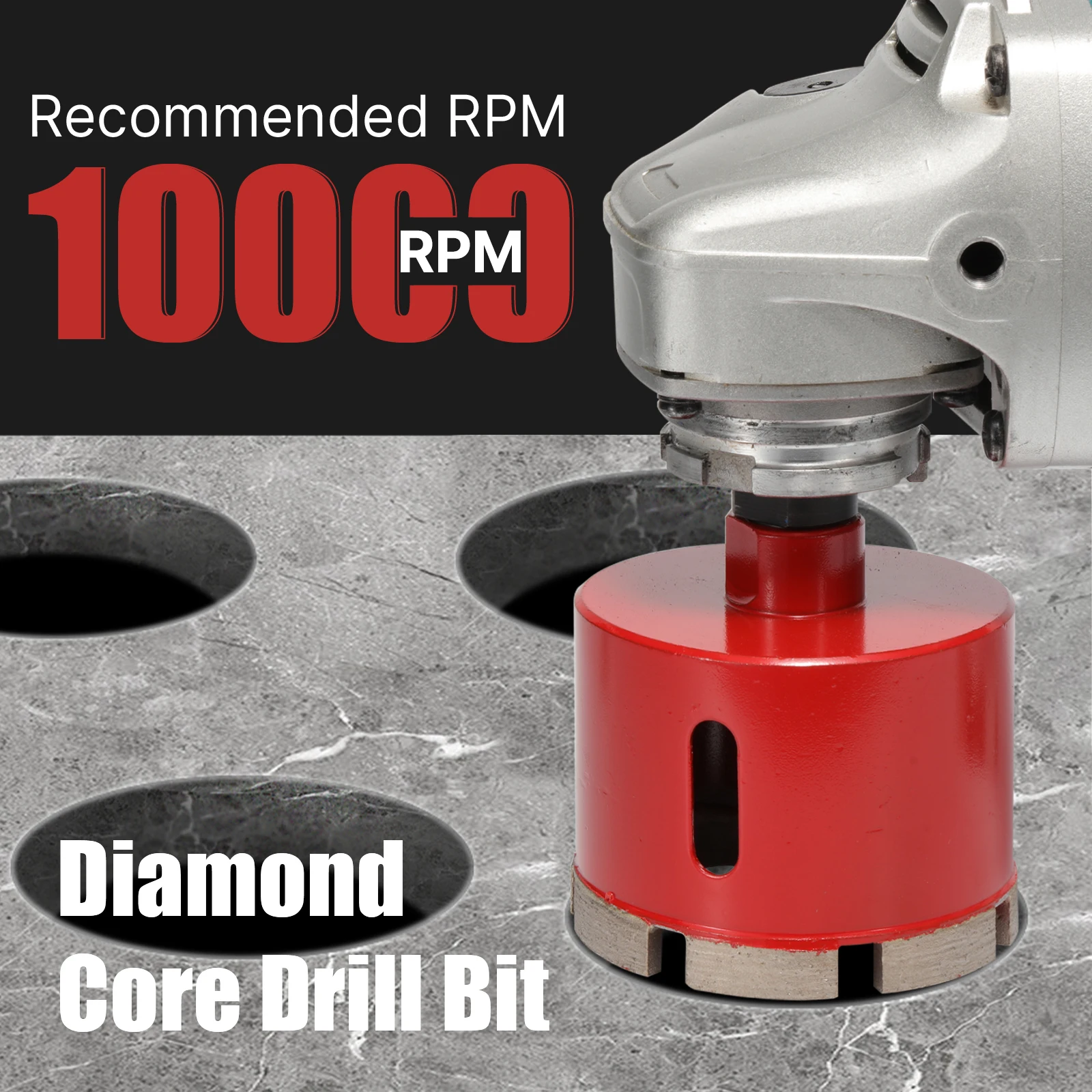 Versery 1PC 6-150mm M14 Sintering Core Bit Diamond Hole Saw Drill Bits For Marble Granite Brick Tile Ceramic Concrete Drilling