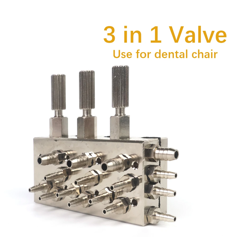 High Quality Dental Unit Valve 3 in 1 Dental Valve Control Dental Chair Air / Water Diaphragm Membrane