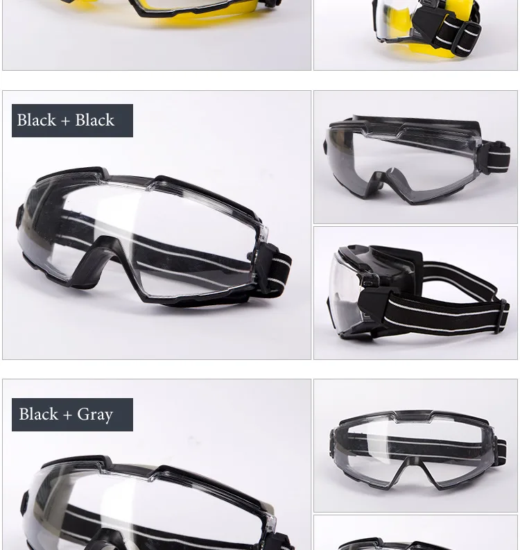 New Anti-Splash Safety Goggles Impact Resistant Windproof Anti-Dust Protective Glasses Wide View For Work DIY Daily Safety