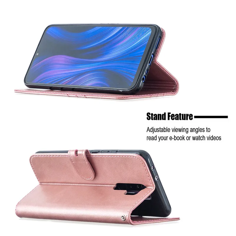 For Xiaomi Redmi 9 Case Leather Flip Case on sFor Coque Xiomi Xiaomi Redmi 9 9T 9C 9A Note 10 Pro Phone Case Wallet Cover Etui