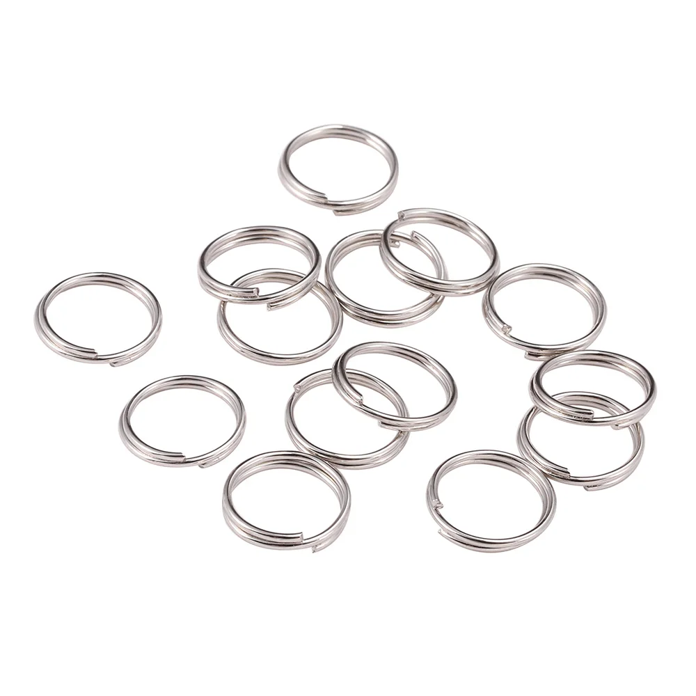 50-200pcs/lot Open Jump Rings 4 6 8 10 12 mm Double Loops Split Rings Necklace Bracelet Connectors For DIY Jewelry Making