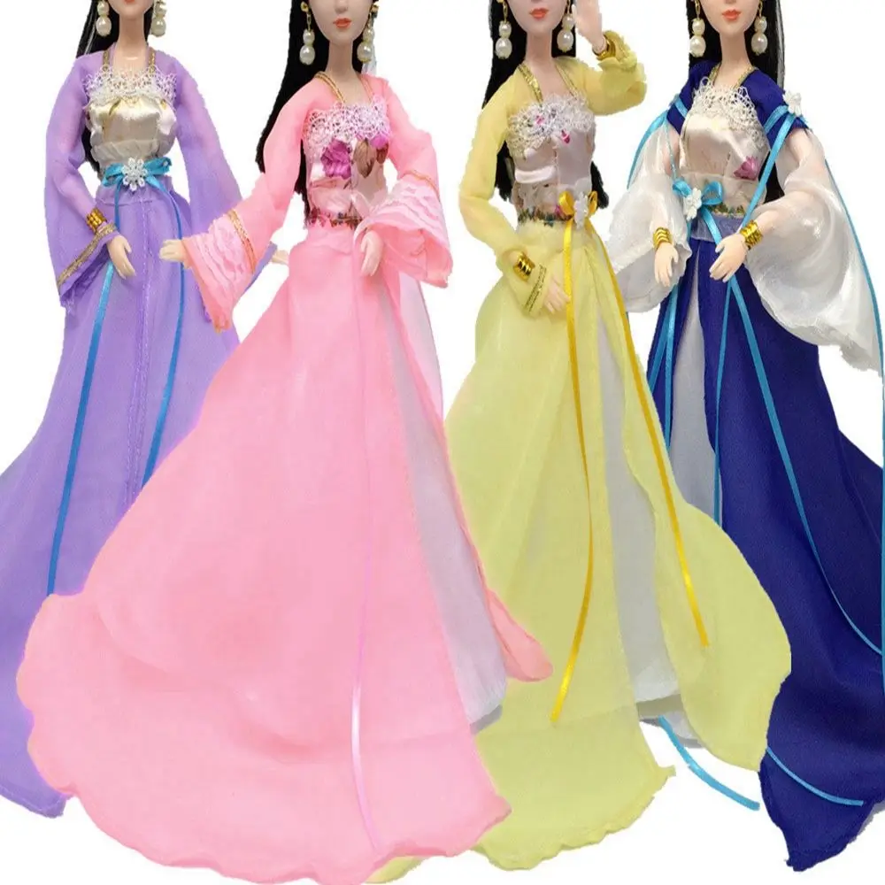 Newest Ancient Dress Doll Chinese Imperial Concubine Court Fairy Suit For 30cm Doll Accessories Girl Princess Dolls Clothes
