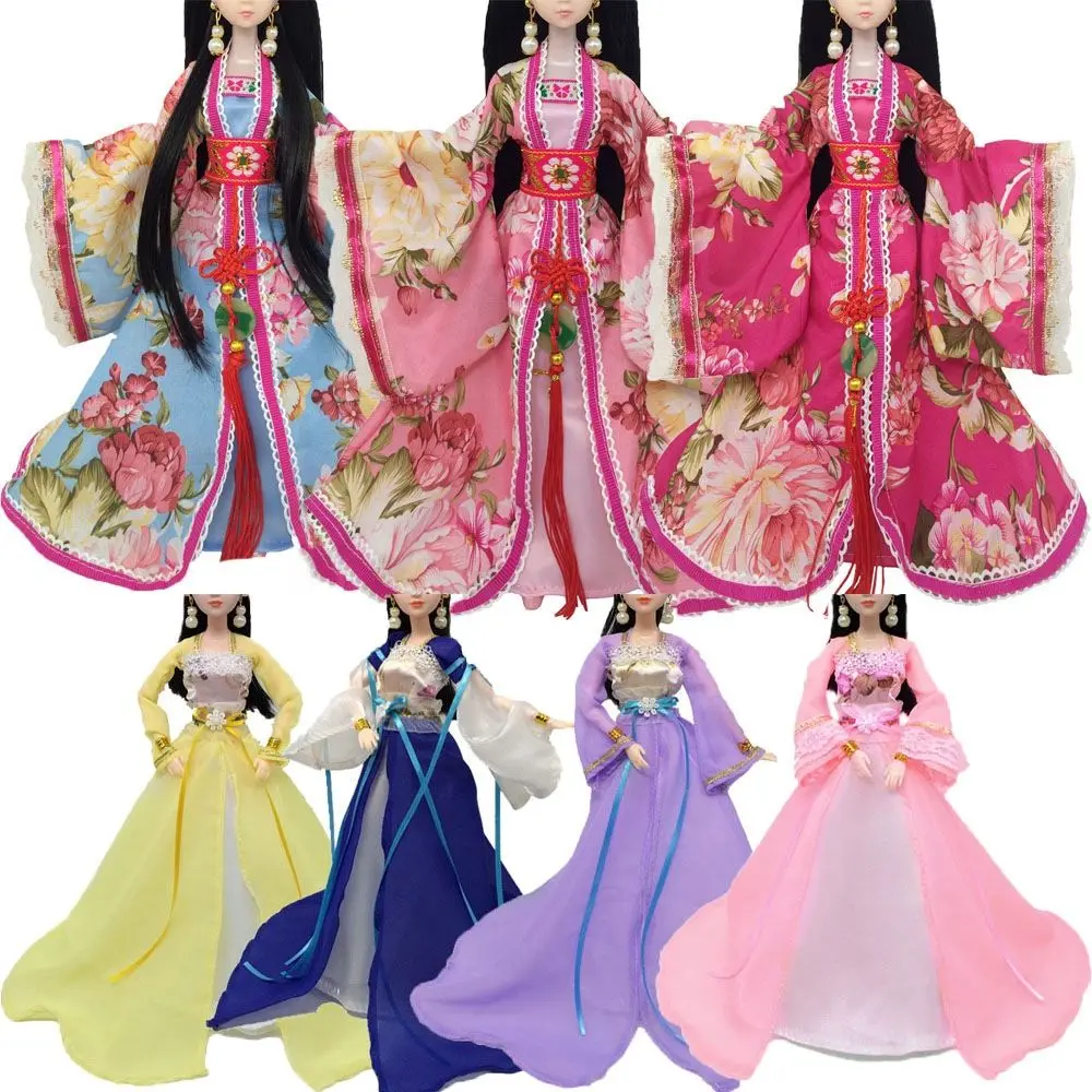 Newest Ancient Dress Doll Chinese Imperial Concubine Court Fairy Suit For 30cm Doll Accessories Girl Princess Dolls Clothes