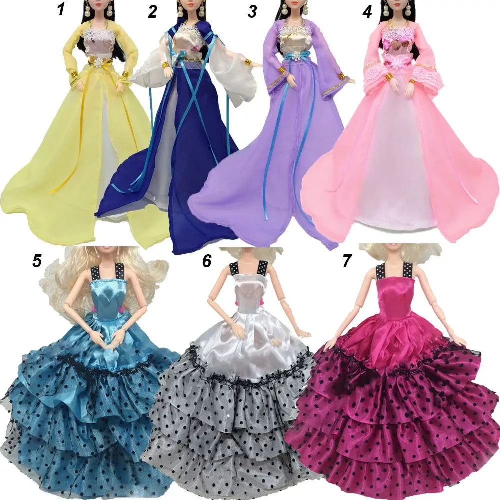 Newest Ancient Dress Doll Chinese Imperial Concubine Court Fairy Suit For 30cm Doll Accessories Girl Princess Dolls Clothes