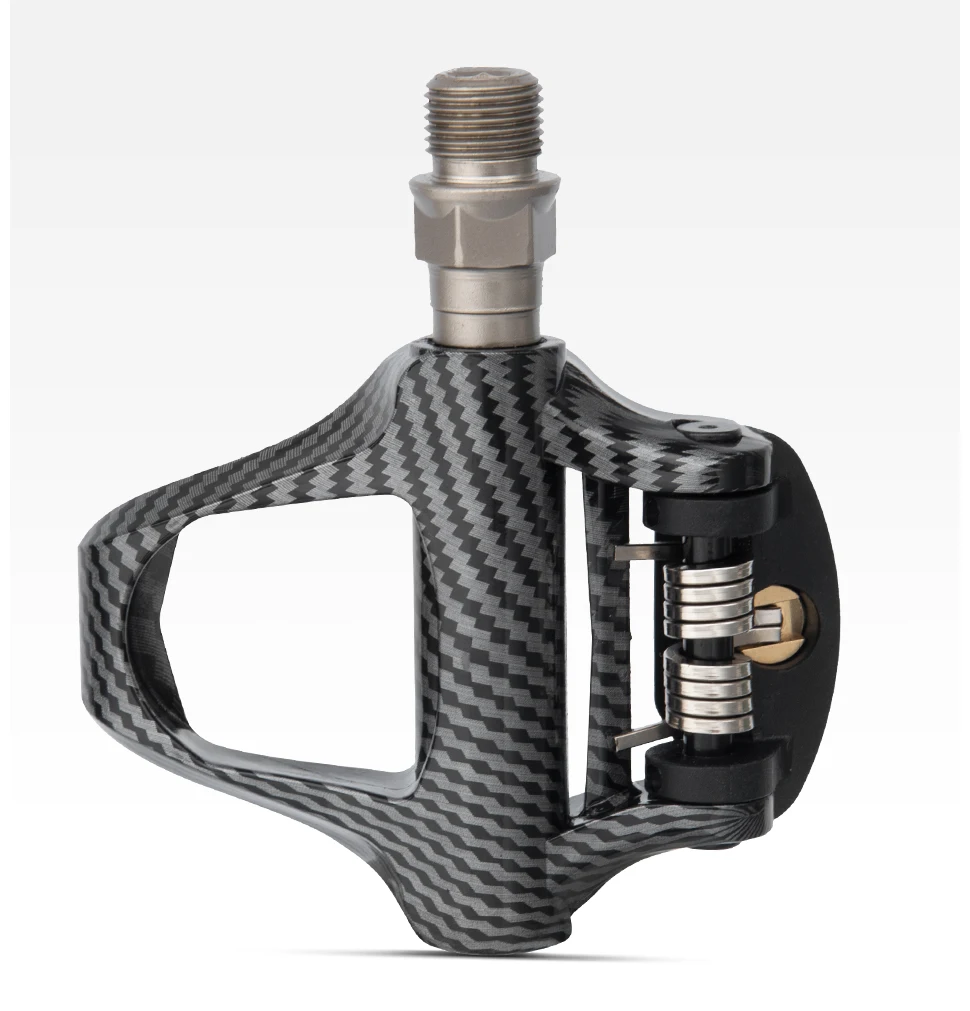 Road Bike Clipless Pedals Carbon Clip-On Pedals With Sealed Bearings Works With KEO And Shimano SPD System Locking Pedals