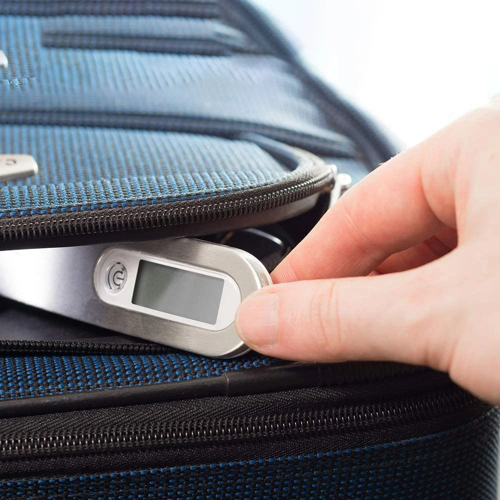 LCD Digital Luggage Scale 50kg X 10g Portable Electronic Scale Weight Balance Suitcase Travel Bag Hanging Steelyard Hook Scale
