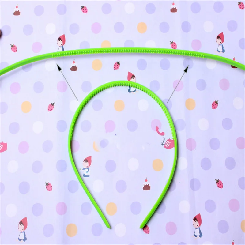 10Pcs/Set Women Hairband 8mm Headband Kids Hairband Candy Solid Rim Plastic Bold Hairbands Gifts Children Girls Hair Accessories