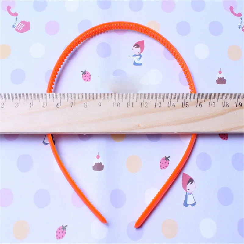 10Pcs/Set Women Hairband 8mm Headband Kids Hairband Candy Solid Rim Plastic Bold Hairbands Gifts Children Girls Hair Accessories