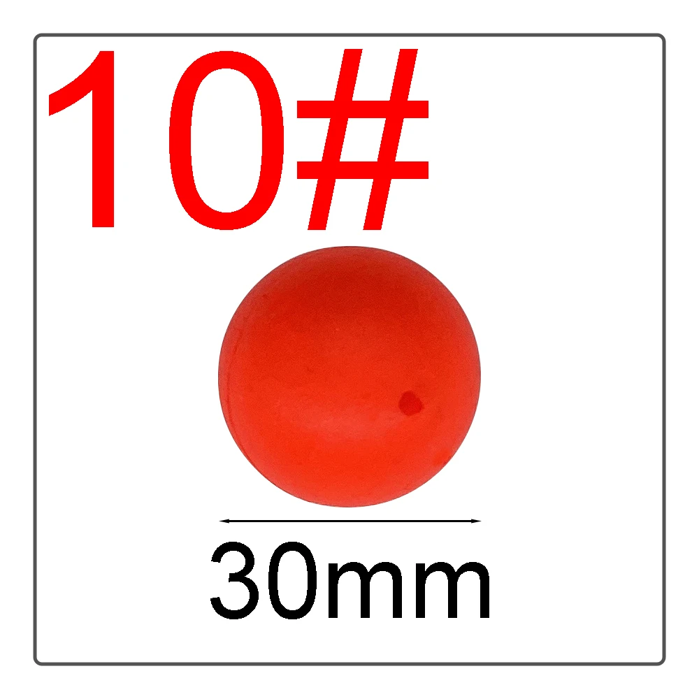 1#-10# EPS Float Ball Foam Ball Eye-catching Beans Modified Float Ball Float Spherical Buoy Fishing Gear Bright Colors