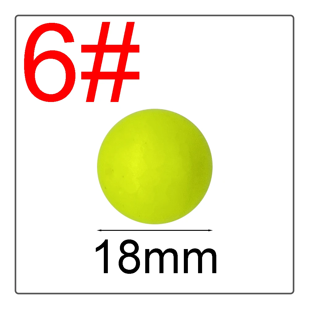 1#-10# EPS Float Ball Foam Ball Eye-catching Beans Modified Float Ball Float Spherical Buoy Fishing Gear Bright Colors