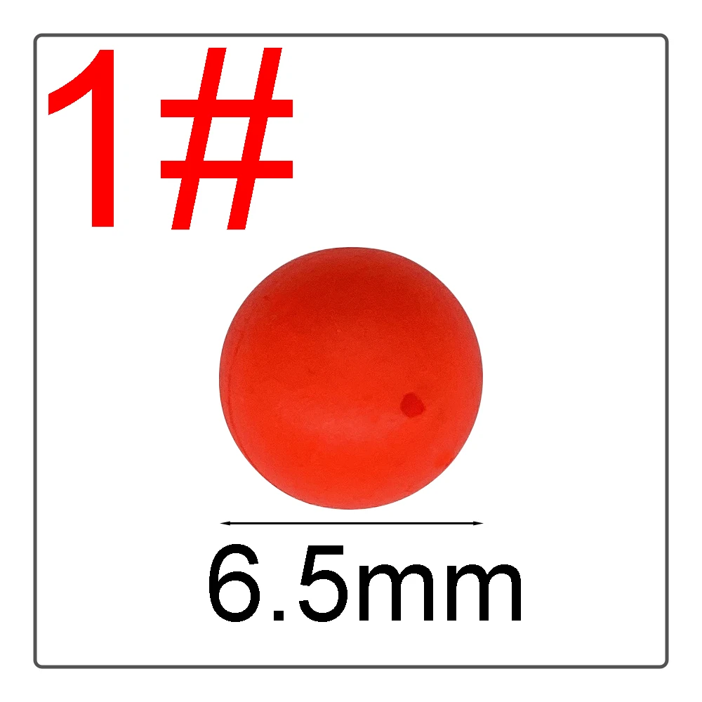 1#-10# EPS Float Ball Foam Ball Eye-catching Beans Modified Float Ball Float Spherical Buoy Fishing Gear Bright Colors
